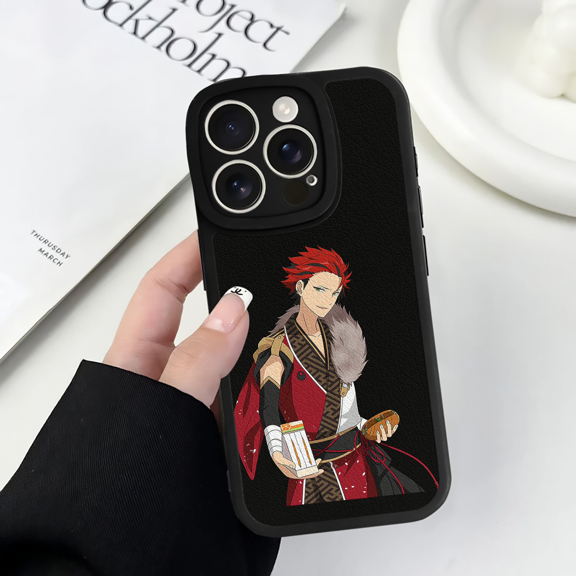 （画像用） あんさんぶるスターズ! Ensemble Stars 【iPhone 16シリーズ対応】シリコンスマホケース（レザー調） 材質：シリコン